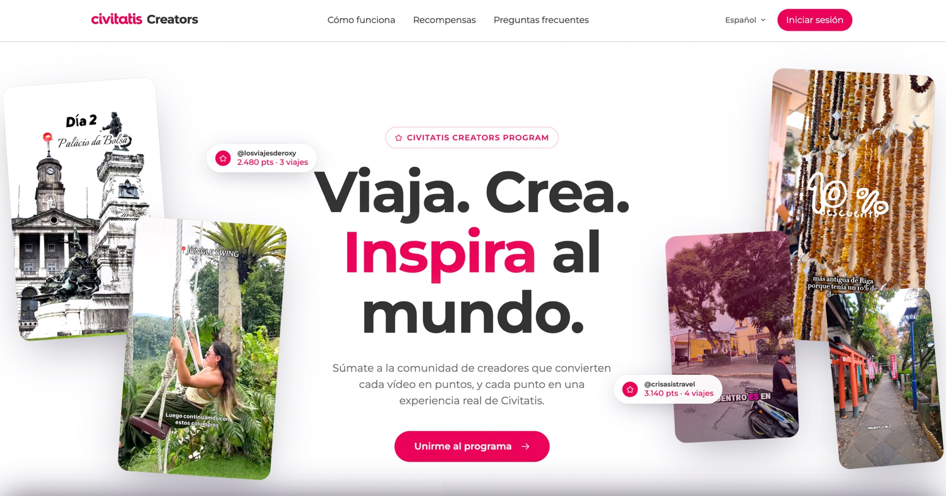 Civitatis Creators Program — landing