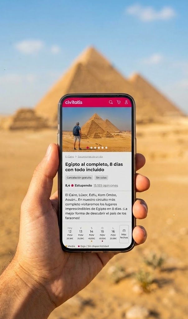 Civitatis app — El Cairo PDP lifestyle
