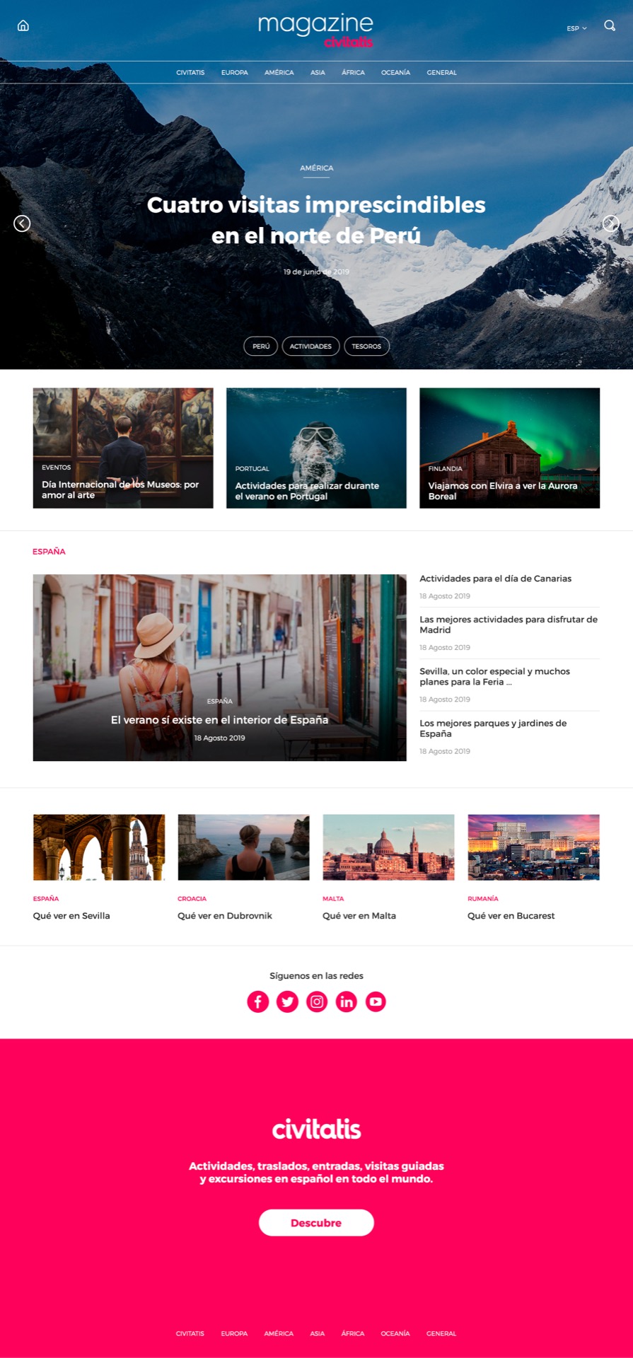 Magazine — homepage variation