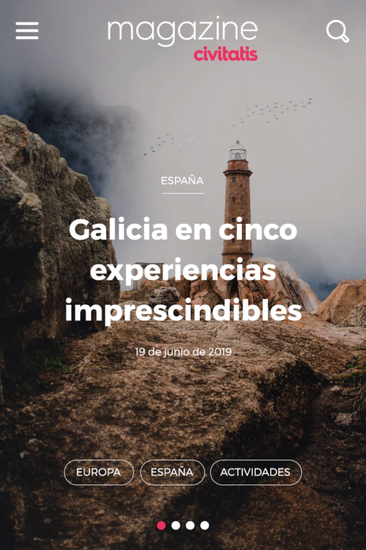 Magazine Civitatis — article layout