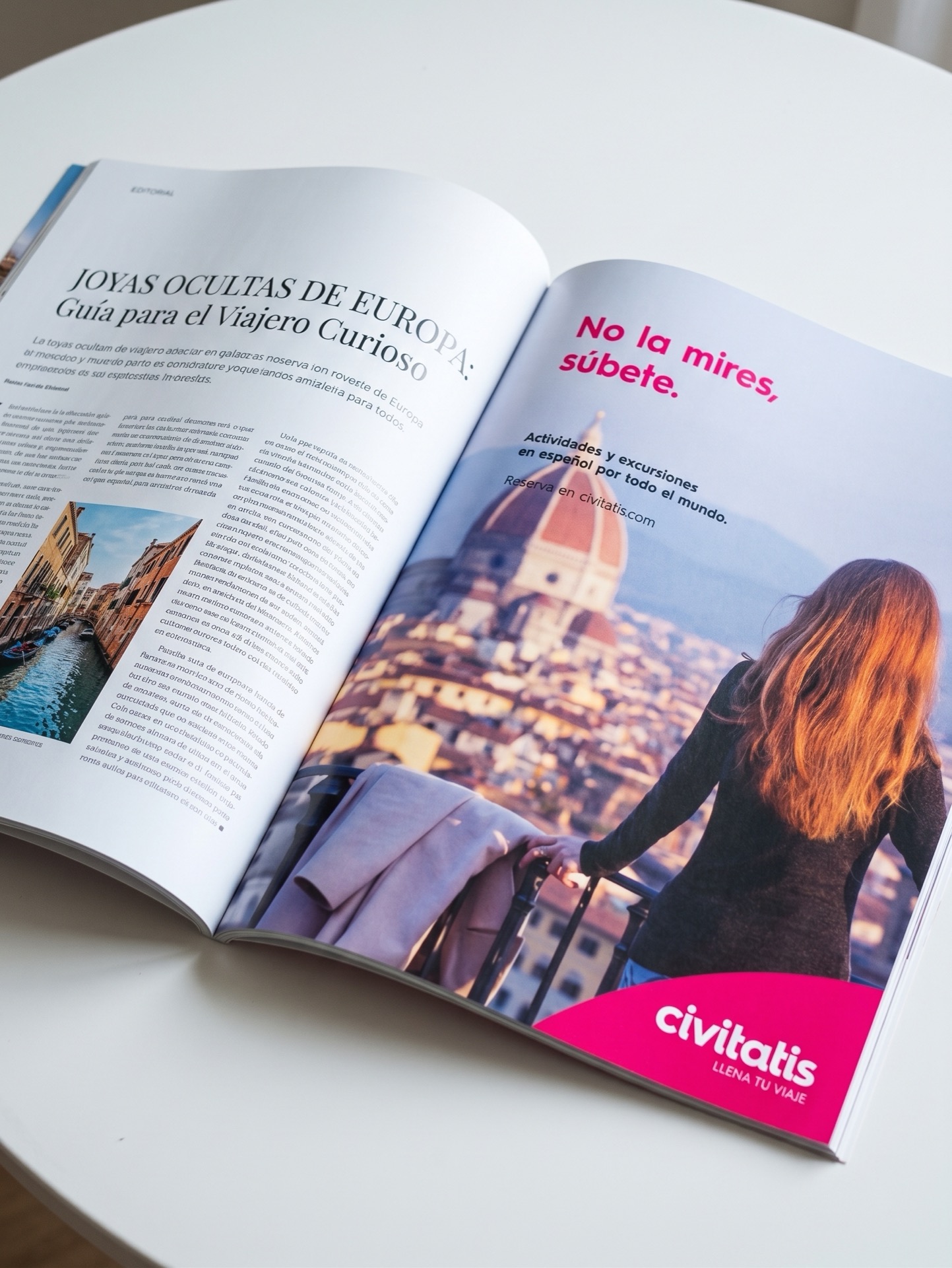Civitatis · revista ad — No la mires, súbete. Florencia