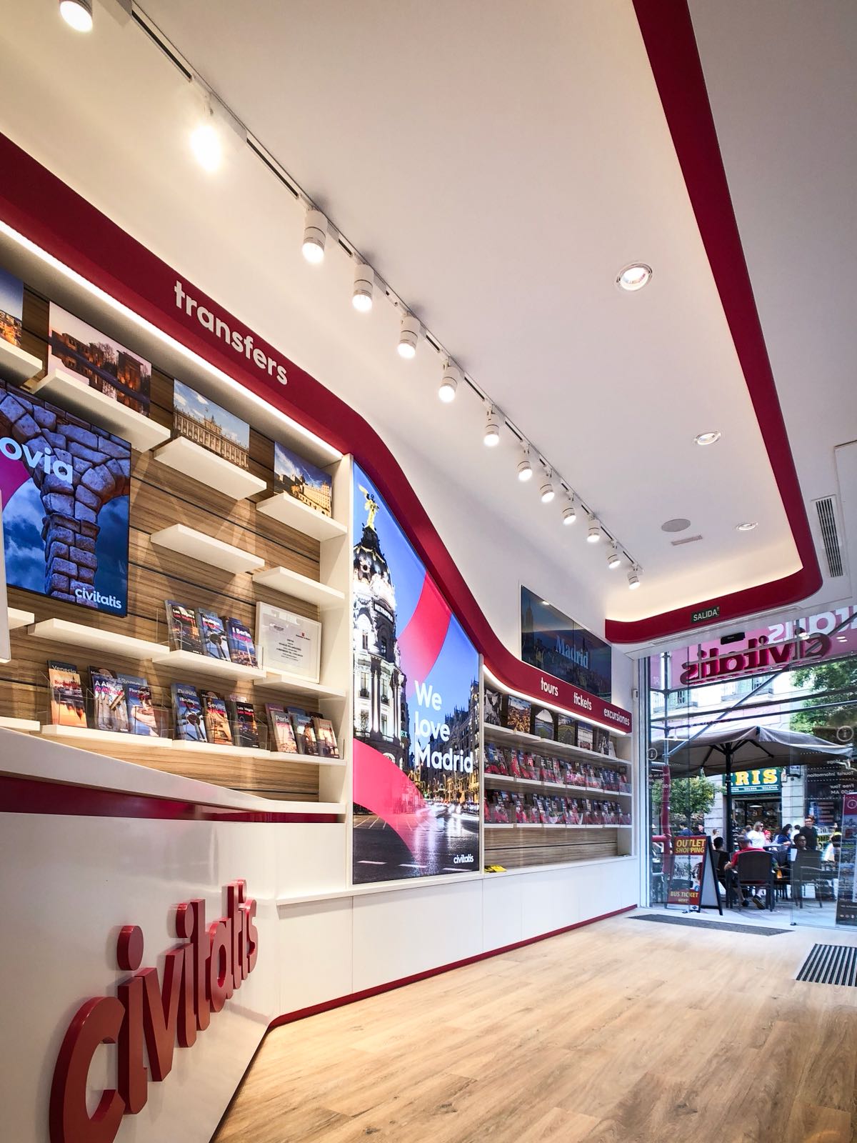 Montera store, ticket counter