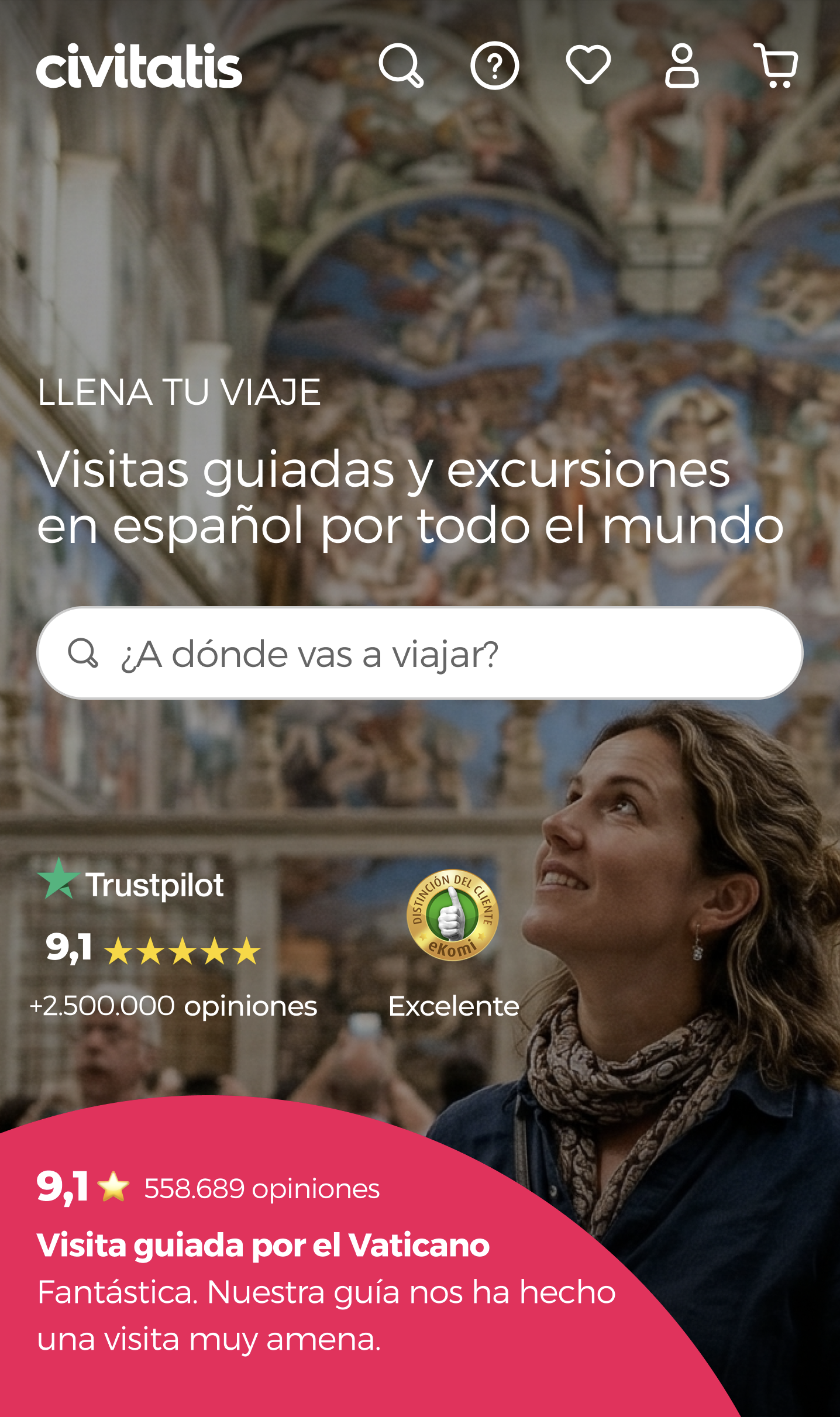 Home page redesign — mobile version